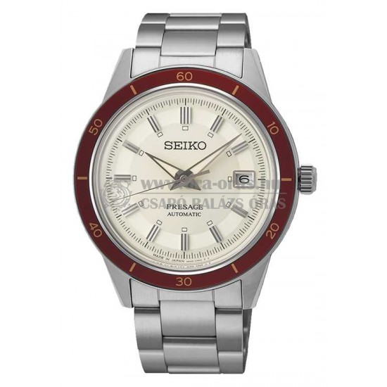 SEIKO SRPH93J1 Presage Style 60’s Ruby automata férfi karóra