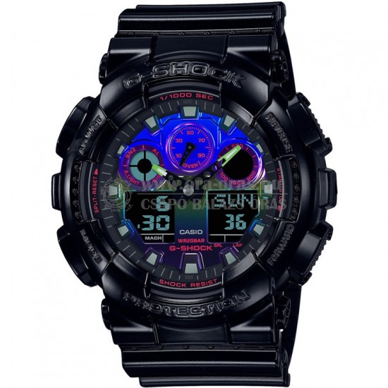 CASIO GA-100RGB-1AER G-SHOCK Classic Virtual Rainbow elemes férfi karóra