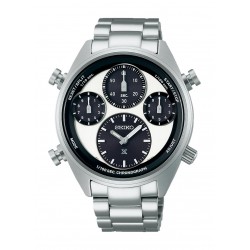 SEIKO SFJ001P1 Prospex Panda Speedtimer 1/100 Solar Chronograph férfi karóra