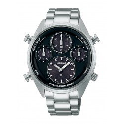 SEIKO SFJ003P1 Prospex Black on Black Speedtimer 1/100 Solar Chronograph férfi karóra