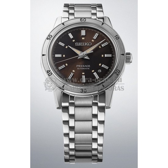 SEIKO SRPL09J1 PRESAGE STYLE 60'S Elegant Yet Rugged in brown automata férfi karóra SEIKO SRPL09J1 PRESAGE STYLE 60'S Elegant Yet Rugged in brown automata férfi karóra