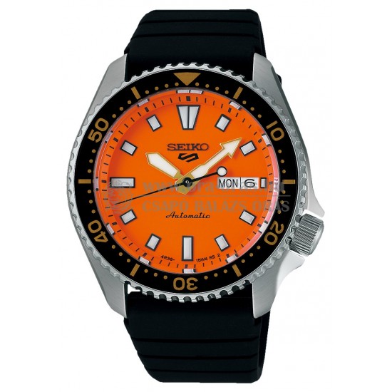 SEIKO SRPL89K1 5 Sports SKX Redux in Daichi Orange automata férfi karóra