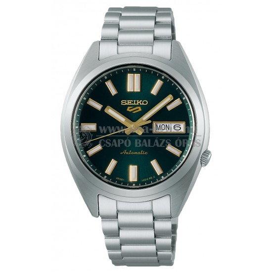 SEIKO SRPL57K1 5 Sports SNXS Vintage Gold Collection In Green Tie automata férfi karóra